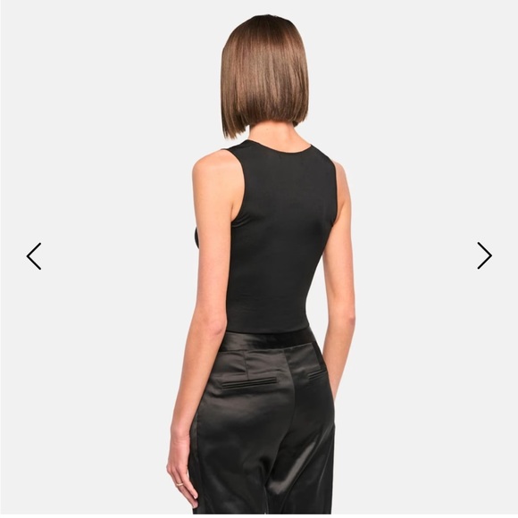 OW collection Chiara Black Cut Out Sleeveless Top size small - Picture 2 of 7